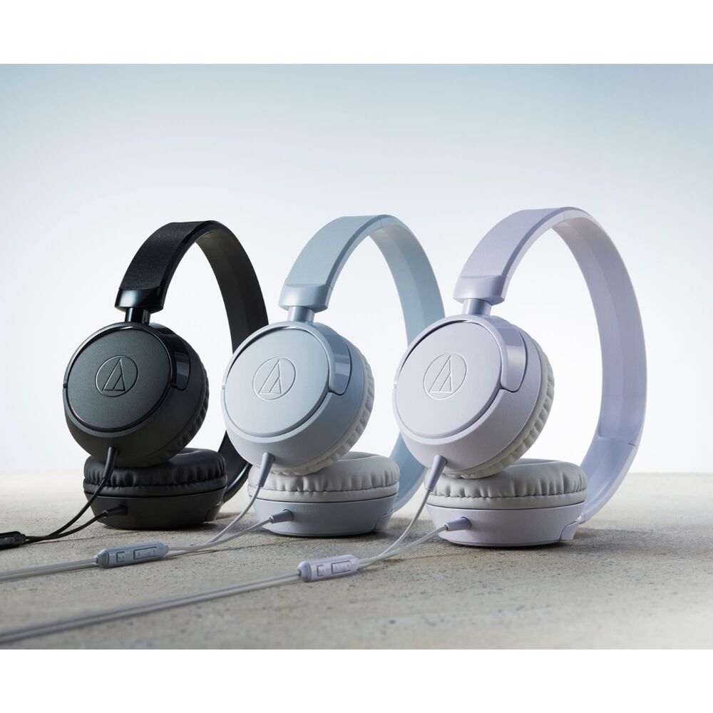 Audio-Technica Wired On-Ear Headphones in Blue Gray, , large