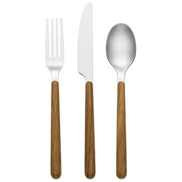 Oneida 24/7 Outdoor Living 12-Piece Flatware Set in Mirror and Faux Wood, , large