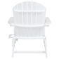 Hearth and Haven Bellwood Outdoor Foldable Adirondack Chair with Cup Holder in White, , large