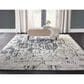 Nourison Silk Shadows 9"9" x 13"9" Sterling Area Rug, , large
