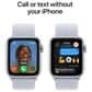 Apple Watch SE GPS + Cellular 40mm Silver Aluminum Case with Blue Cloud Sport Loop, , large