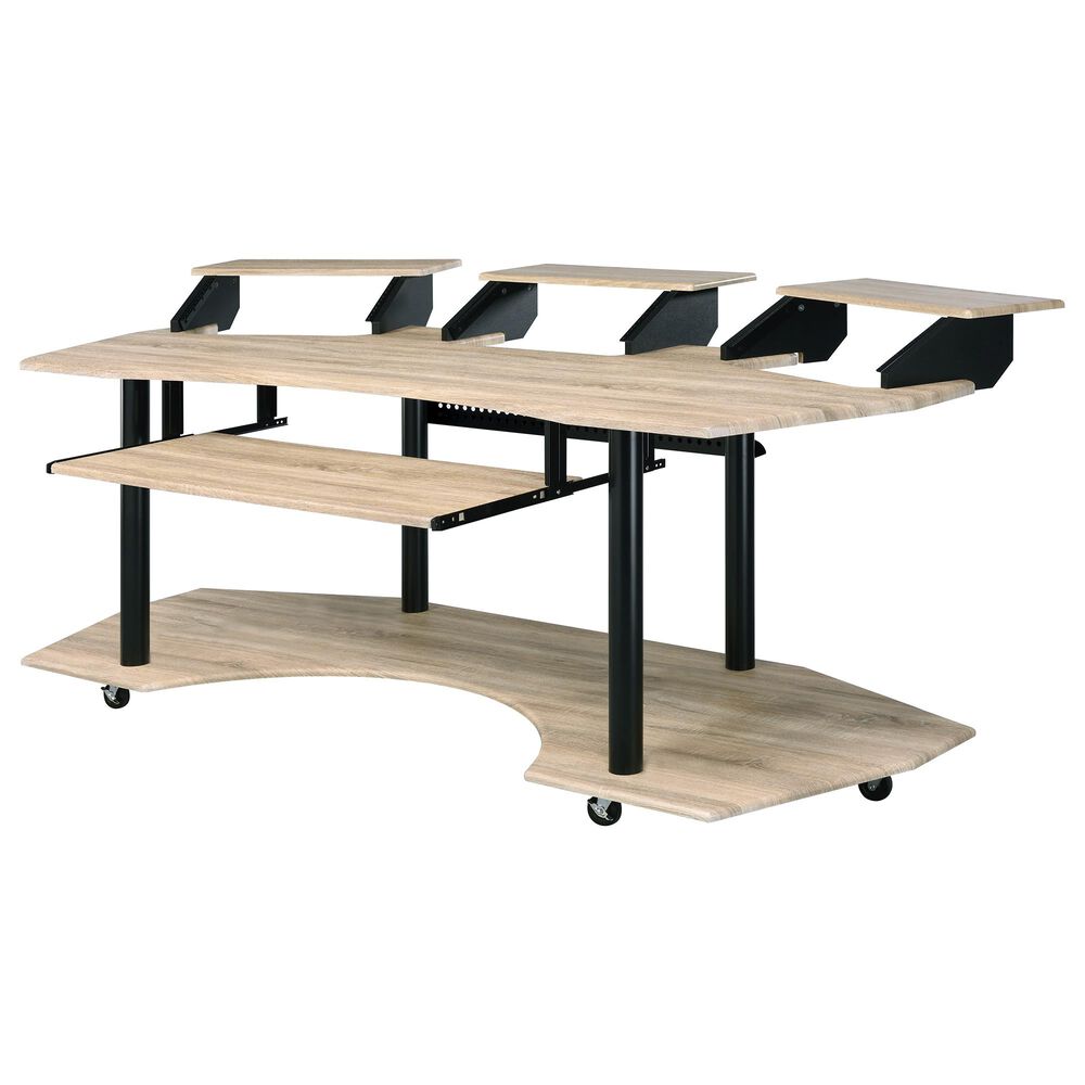 Gunnison Co. Eleazar Computer Desk in Natural Oak, , large