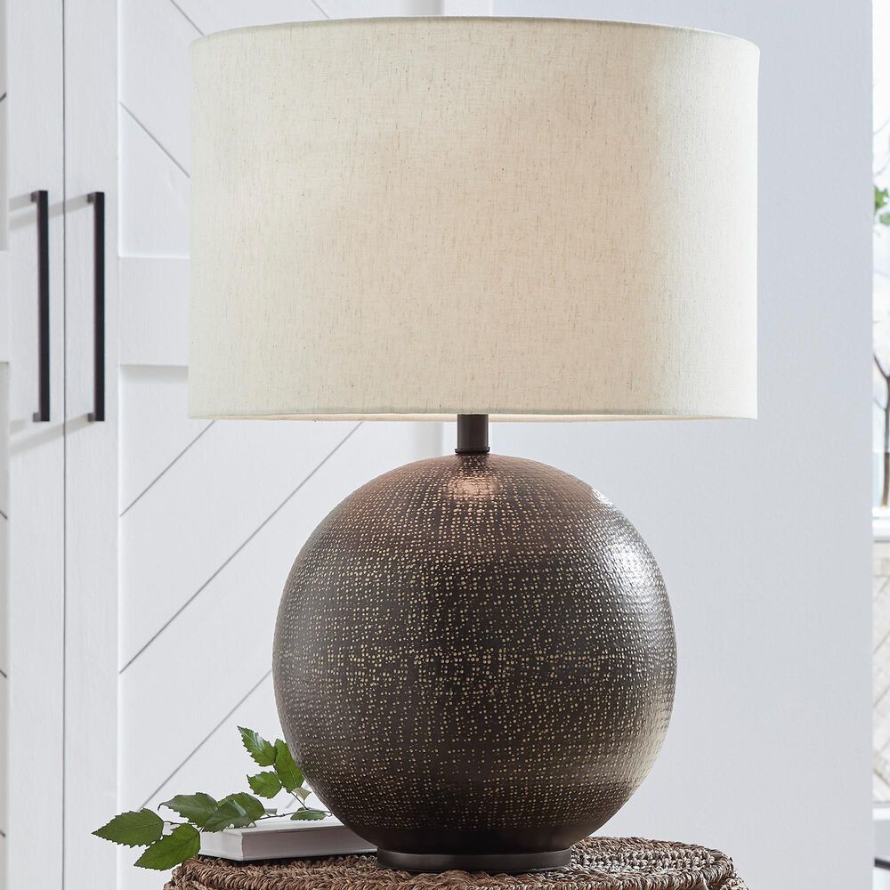 Ashley Hambell Table Lamp in Black and Gold, , large
