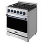 Thor Kitchen Gordon Ramsay 4.6 Cu. Ft. Professional Liquid Propane Range with Blue Handle Kit in Stainless Steel, , large