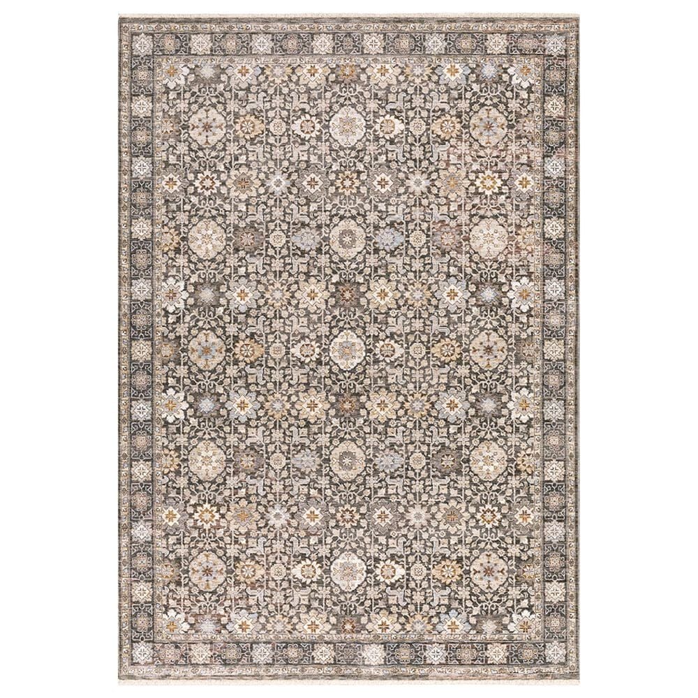 Oriental Weavers Maharaja Qatar 71N 5"3" x 7"6" Grey and Ivory Area Rug, , large