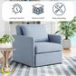 Lifestyle Solutions Blair Convertible Chair in Blue, , large