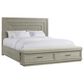 Shannon Hills Cascade King Illuminated Upholstered Storage Bed in Dovetail, , large