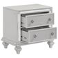 New Heritage Design Stardust 2-Drawer Nightstand in White, , large