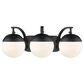 Golden Lighting Dixon 3-Light Bath Vanity in Matte Black, , large