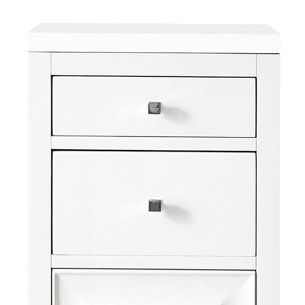 James Martin Vanities Athens 15" Left Door Cabinet in Glossy White with 3 cm White Zeus Quartz Top, , large
