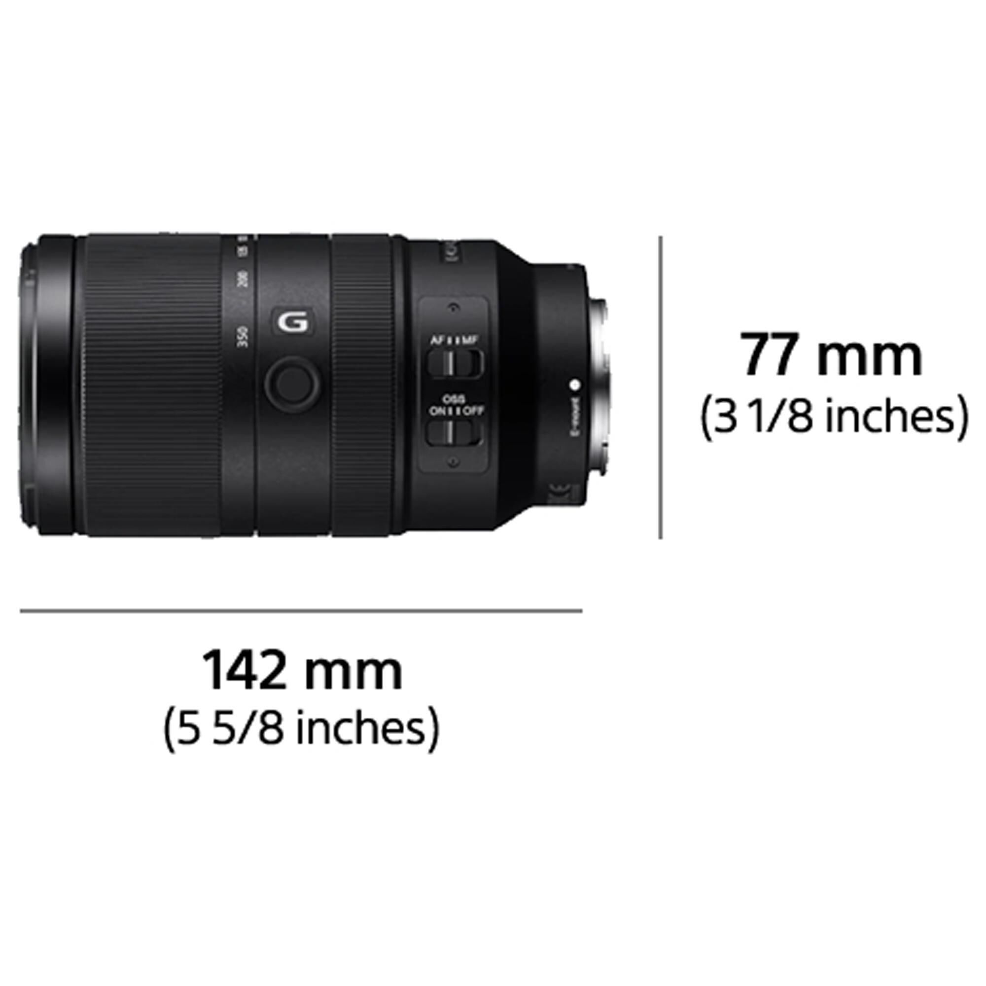 Sony E 70-350mm f/4.5-6.3 G OSS Lens in Black