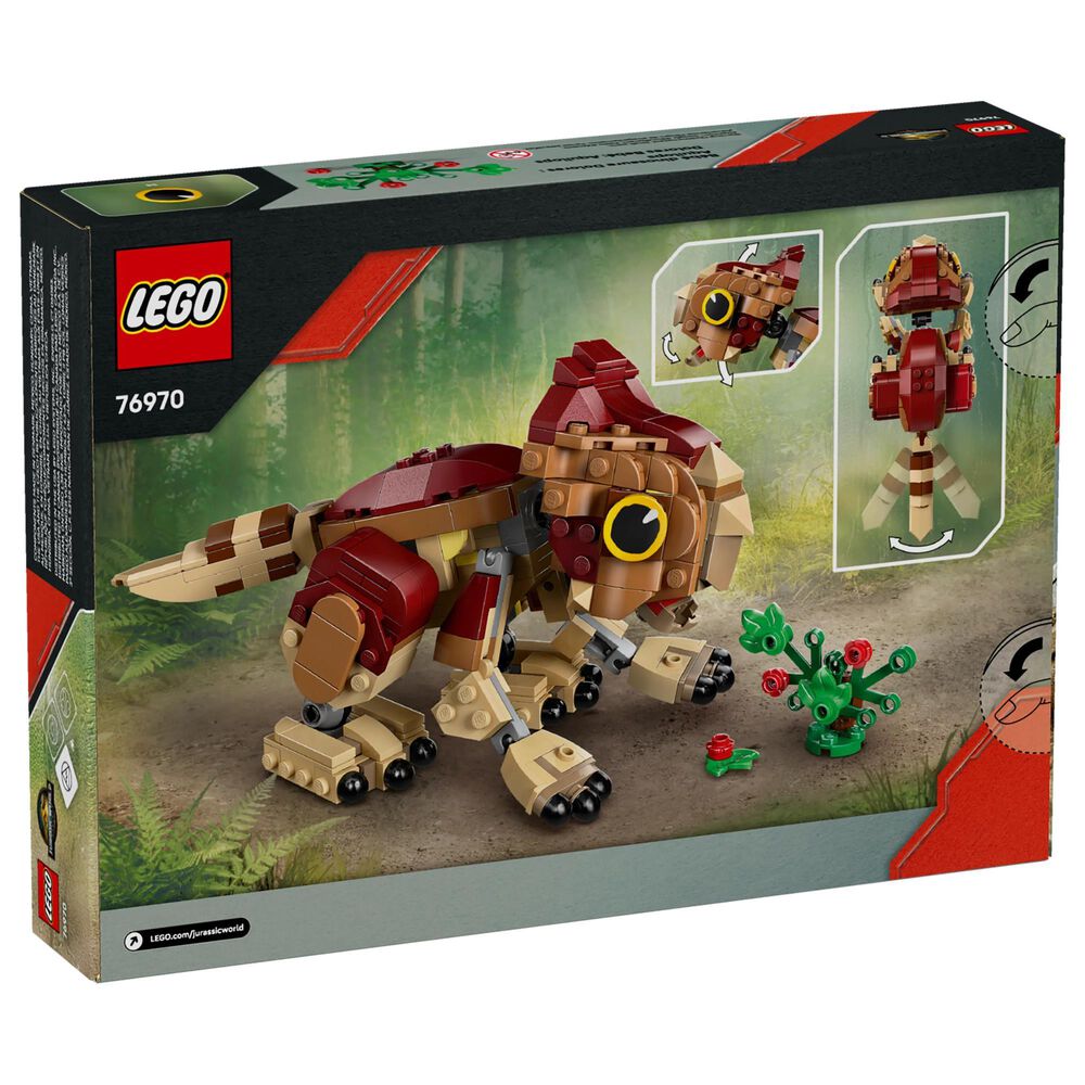 LEGO Jurassic World - Baby Dinosaur Dolores Aquilops Building Set in Dark Tan, Dark Red and Yellow, , large