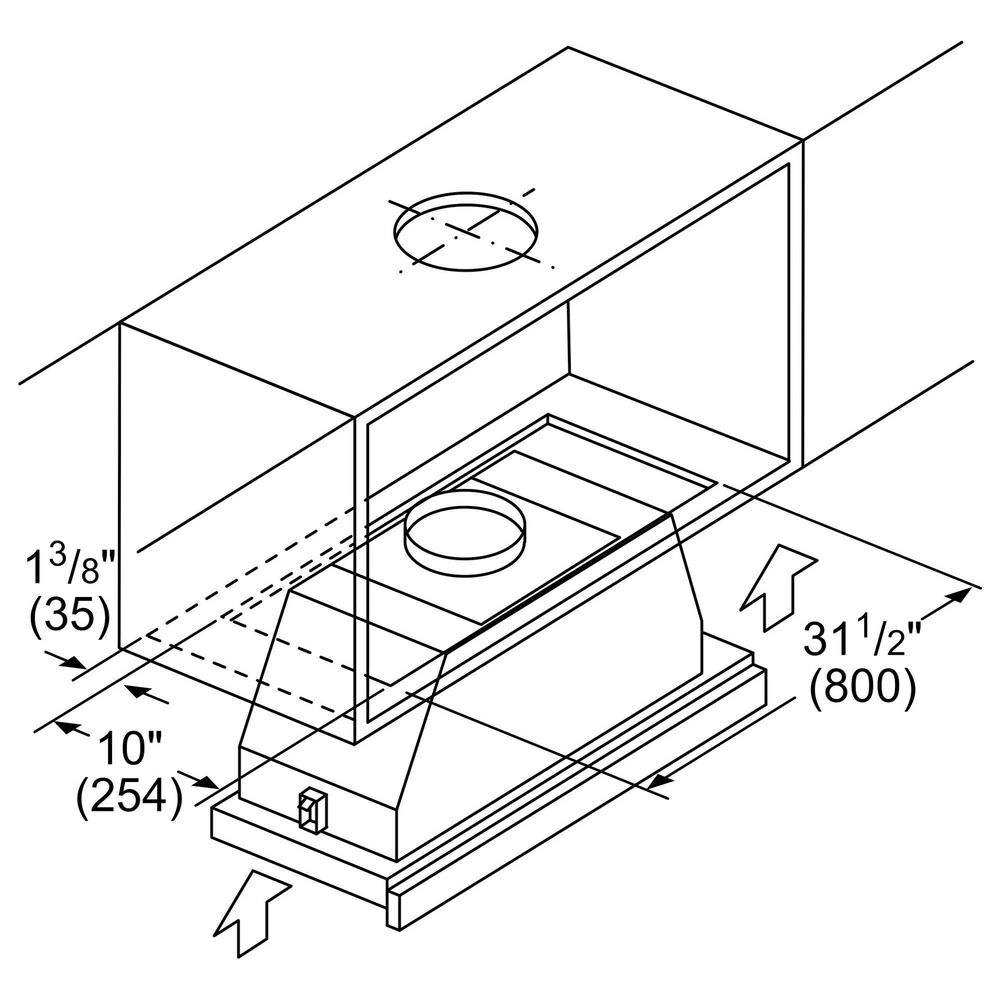 Bosch 36" Under Range Hood in Stainless Steel Shop NFM