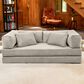Jaxx Unsofa Stationary Loveseat in Stucco Grey, , large
