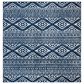 Safavieh Tulum 6"7" Square Navy and Ivory Area Rug, , large