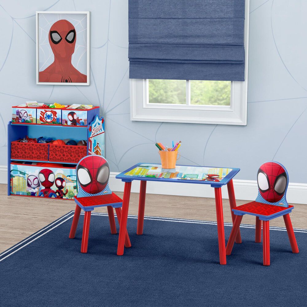 Delta Children Spidey and Friends 6-Bin Design and Store Toy Organizer in Red, , large