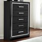 Signature Design by Ashley Kaydell 5 Drawer Chest in Dark Gray, , large