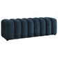 Coaster Summer Upholstered Channel Accent Bench in Navy, , large