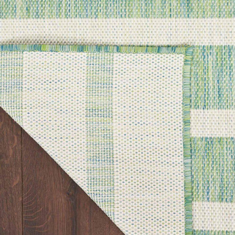 Nourison Positano POS03 Blue, Green and Ivory 9&#39; x 12&#39; Indoor/Outdoor Area Rug, , large