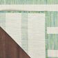 Nourison Positano POS03 Blue, Green and Ivory 9" x 12" Indoor/Outdoor Area Rug, , large