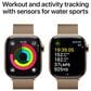 Apple Watch Series 10 GPS + Cellular 42mm Gold Titanium Case with Gold Milanese Loop, , large