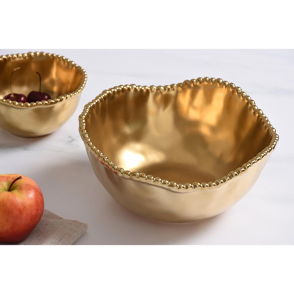 Pampa Bay 8.5&quot; Medium Deep Bowl in Gold, , large