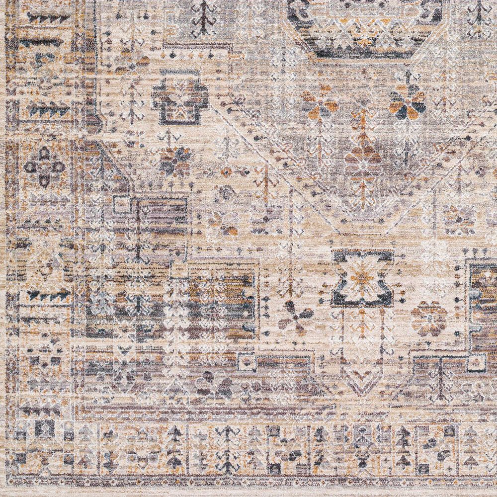 Surya Aida AAD-2307 2&#39; x 2&#39;11&quot; Beige, Medium Gray, Tan, Ivory, Deep Teal and Charcoal Area Rug, , large