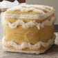 Nourison Life Styles Pouf in Mustard, , large