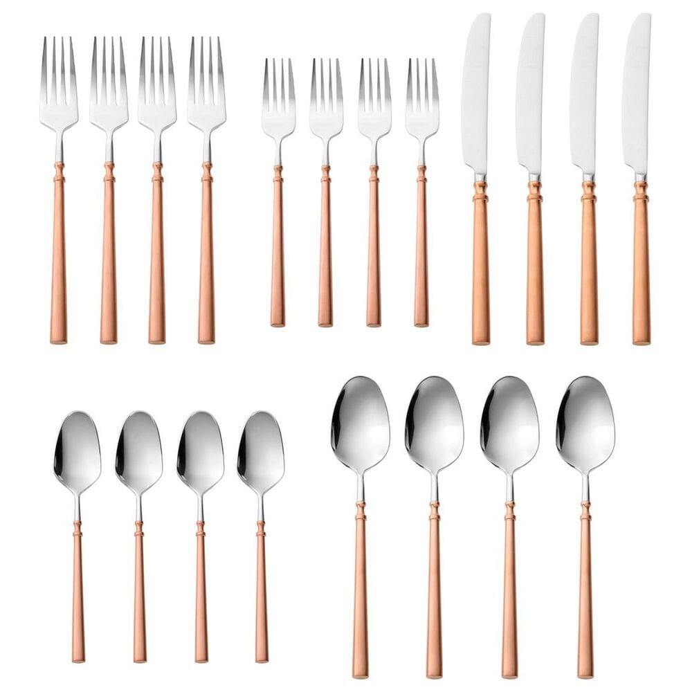 Godinger Silver Regal 20-Piece Flatware Set in Copper, , large