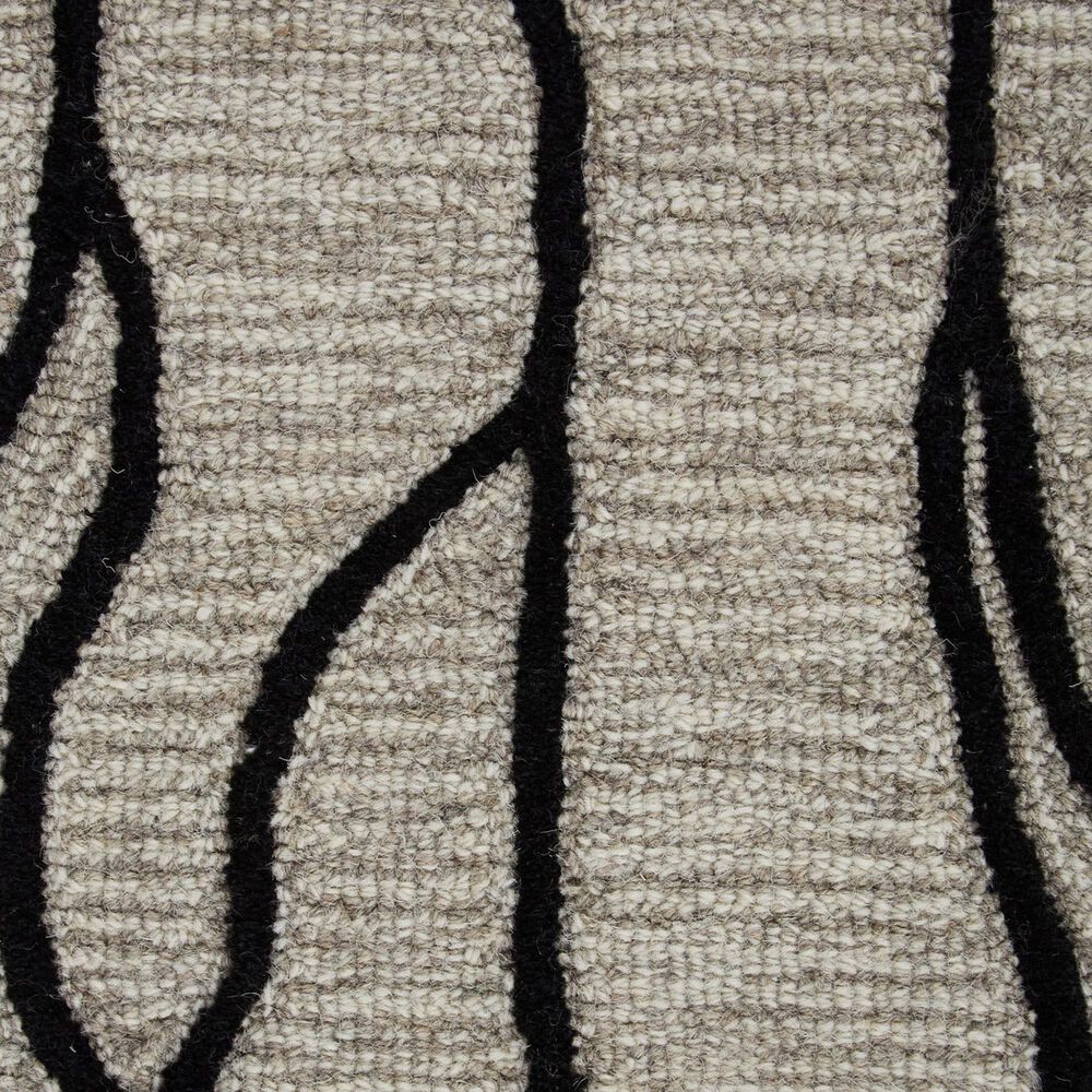 Feizy Enzo 8734F 8&#39; x 11&#39; Black and Taupe Area Rug, , large