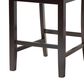 Baxton Studio Caron Counter Height Pub Chair with Gray Cushion in Espresso Brown (Set of 2), , large