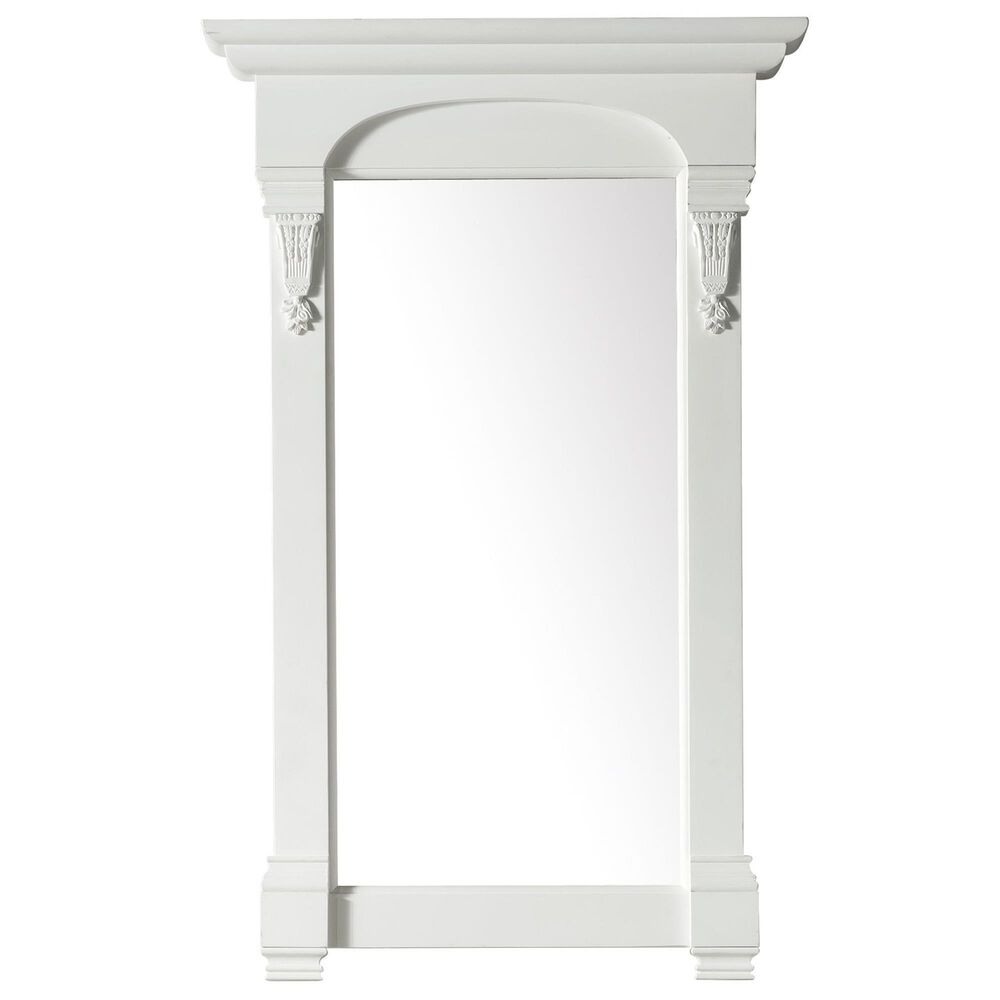 James Martin Vanities Brookfield 26" Single Vanity Mirror in Bright White, , large