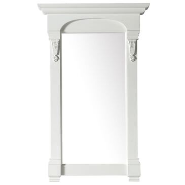 James Martin Vanities Brookfield 26" Single Vanity Mirror in Bright White, , large