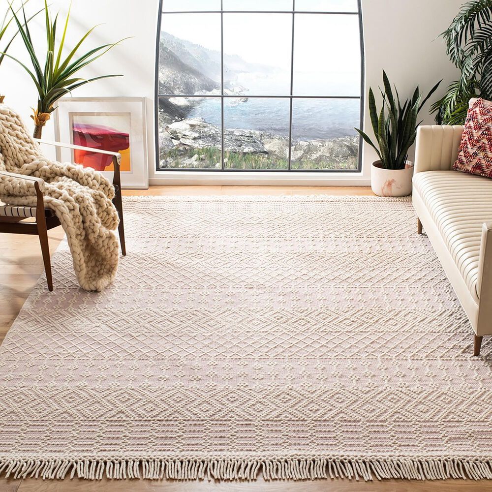 Safavieh Natura 8&#39; x 10&#39; Ivory and Pink Area Rug, , large
