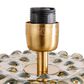 Creative Coop Glass Hobnail Table Lamp in Smoke and Brass, , large