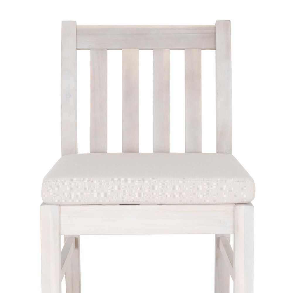 Linon Home Decor Teagon Patio Side Chair with Beige Cushion in Natural (Set of 2), , large