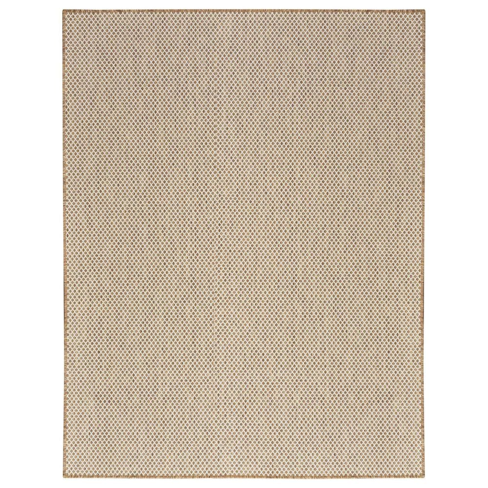 Nourison Courtyard Jute and Ivory 8&#39; x 10&#39; Indoor/Outdoor Area Rug, , large