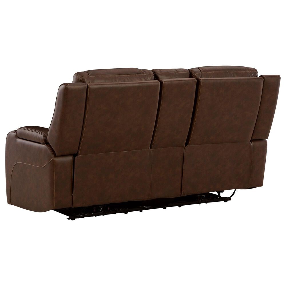 Ashley Knightington Power Reclining Loveseat in Brown, , large