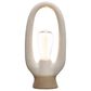 Teak Interiors Stoneware LED Table Lamp in Bisque, , large