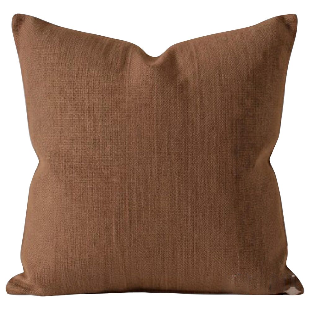 Valdese Weavers Lino 20" Square Throw Pillow in Canyon and Grounded, , large