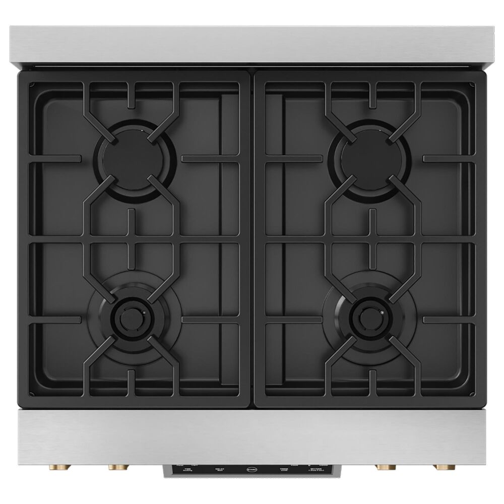 Thor Kitchen Gordon Ramsay 4.55 Cu. Ft. 30&quot; Professional Natural Gas Range with Bronze Handle Kit in Stainless Steel, , large