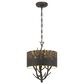 Golden Lighting Arboreal 3-Light Pendant in Antique Black, , large