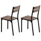 Furniture of America Childers Side Chair in Antique Brown and Black (Set of 2), , large