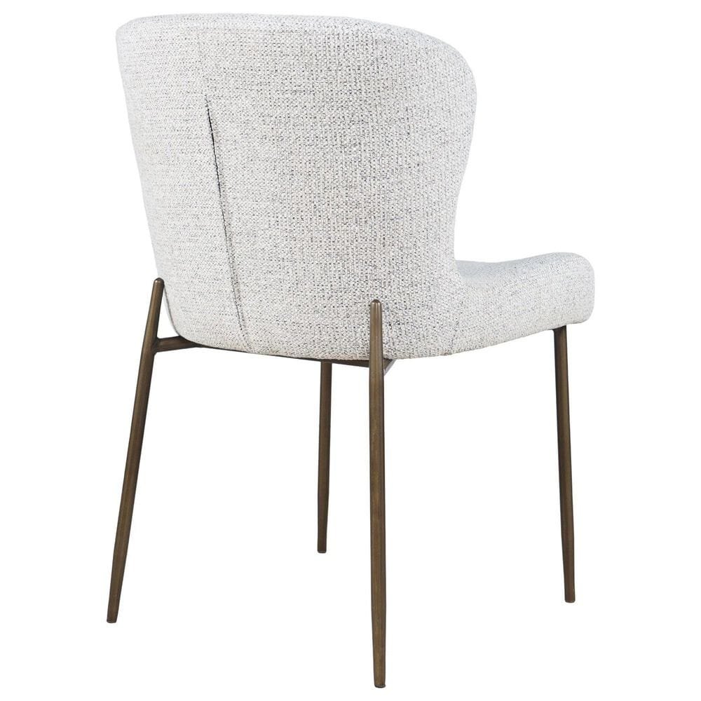 Waltham Luna and Gibson 7-Piece Rectangular Dining Set in Brown and Antique Brass, , large