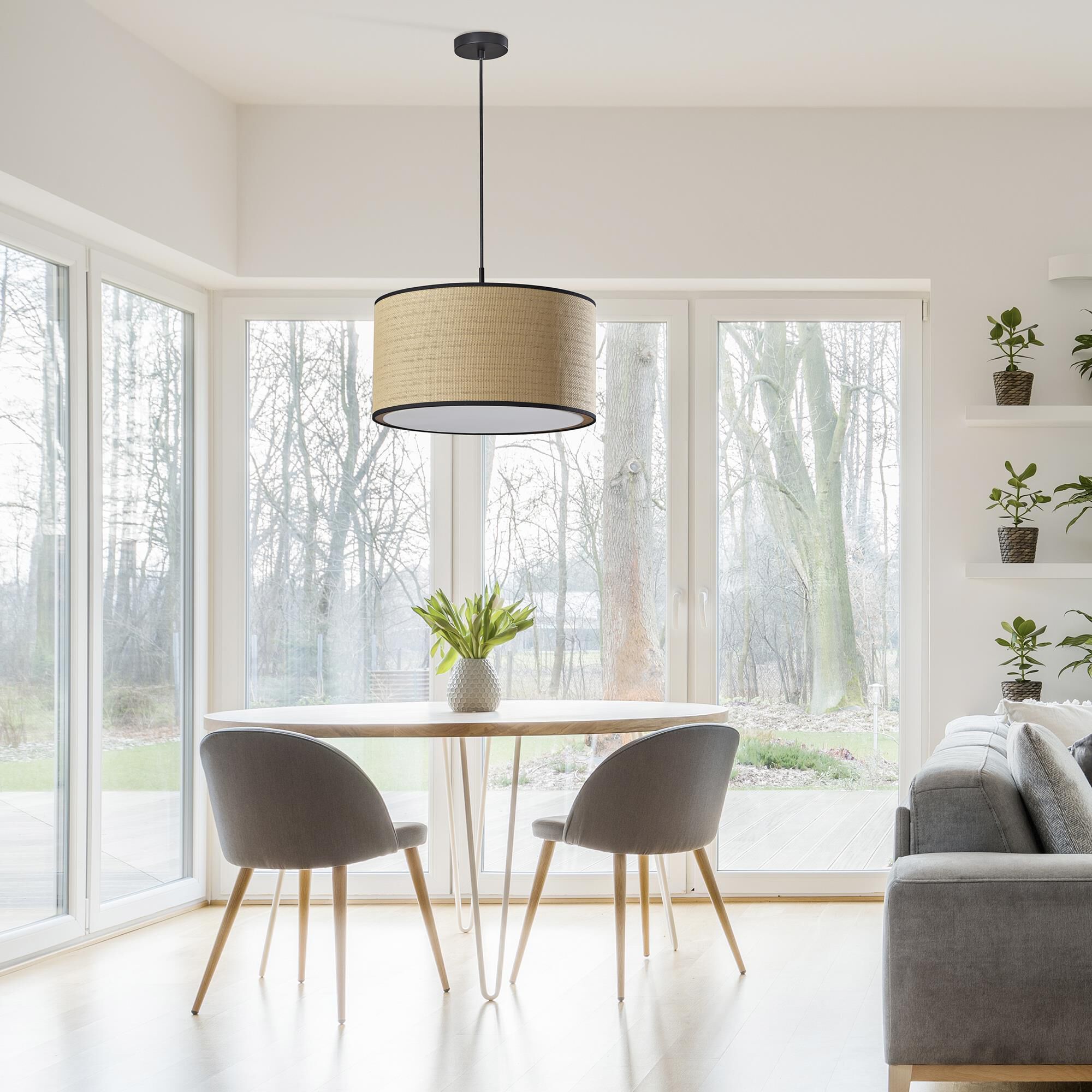 Large drum ceiling light shade best sale