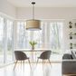 Adesso Harvest 1-Light Large Drum Pendant in Black, , large