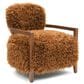 Furniture of America Lumir Long-Haired Accent Chair in Camel Brown, , large