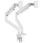MSI Dual-Arm Monitor Mount for 17 to 45" Displays in Matte White, , large