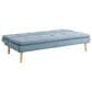 Lifestyle Solutions Tatum Convertible Sofa with Blue Cushion in Brown, , large