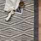Loloi Kenzie 11"6" x 15" Ivory and Charcoal Area Rug, , large